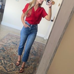 Red blouse